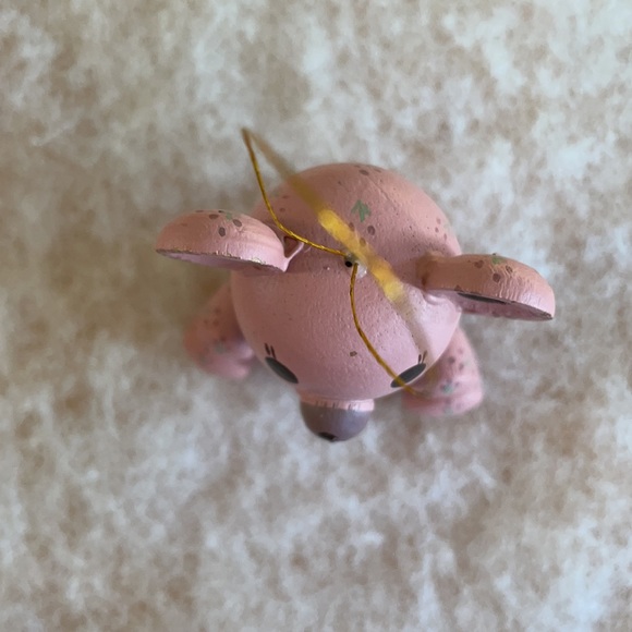 Vintage Wooden Ornaments by Schmid Folk Art Bear & Sheep Christmas Tree Decor - Picture 6 of 8